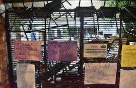El Colegio Stella Maris fue sitiado esta mañana por los secundarios.