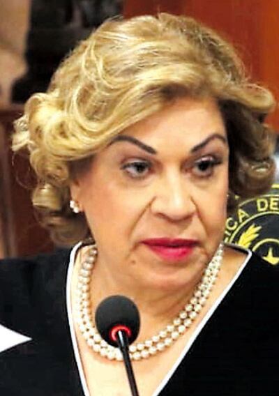 Gladys Bareiro de Módica, ministra de la Corte.