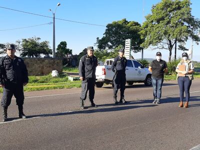 Controles en Caacupé.