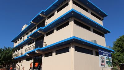 El local de la clínica que el gobernador pone a disposición de la Décima Región Sanitaria.