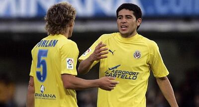 Diego Forlán, Juan Román Riquelme
