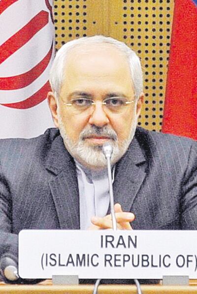 Mohamad Yavad Zarif, ministro de Relaciones Exteriores de Irán.