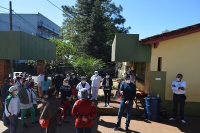 Ayer los funcionarios del Hospital Regional de Encarnación reclamaron elementos de bioseguridad.