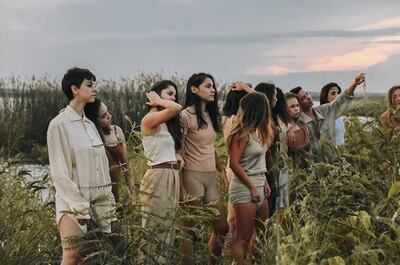 El elenco de la obra "Oncemil".