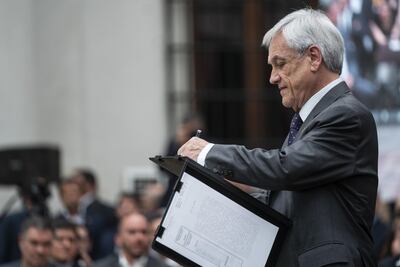 Sebastián Piñera, presidente de Chile.