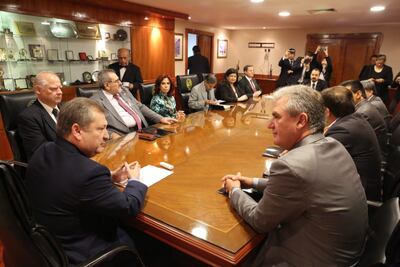 Ministros de la Corte Suprema de Justicia se reúnen con el pleno del JEM buscando agilizar las decisiones que se toman en ambas instituciones.