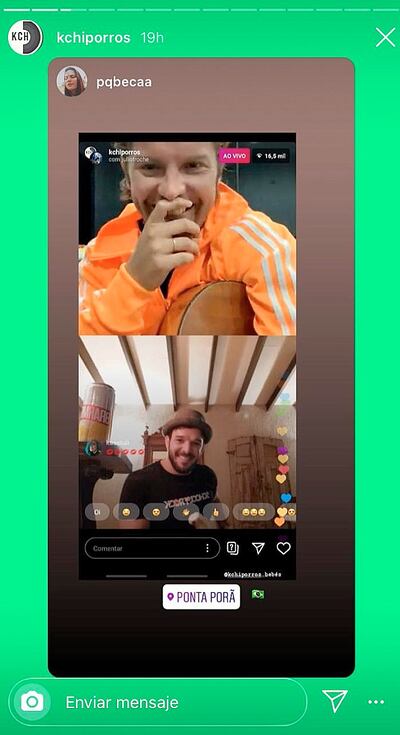 Una vista compartida desde su Instagram.