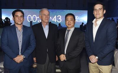 Juan José Barrail (h), Juan José Barrail, Sumihiro Takaoka y Pablo Barrail.