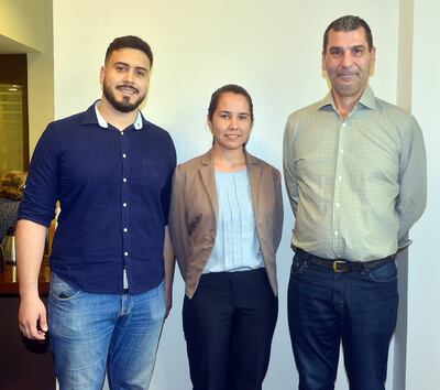 Gilberto González, Adriana Mongelós y Fernando Peña.