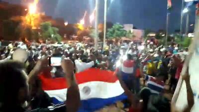 Manifestación en Pedro Juan Caballero.