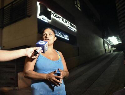 María Rejala, madre del joven baleado.