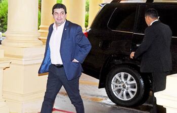 El vicepresidente Hugo Velázquez ayer en Palacio de Gobierno.