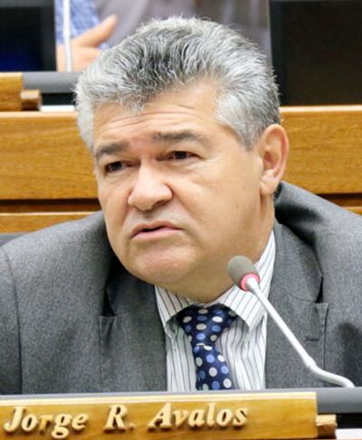 El diputado Jorge Ávalos Mariño (PLRA, efrainista). Es titular de la Comisión de Legislación de la Cámara Baja.