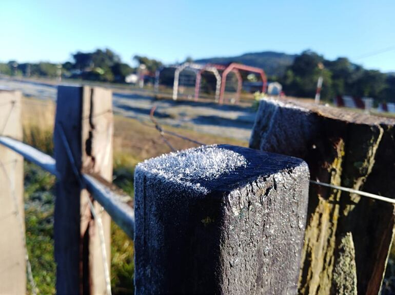 Heladas en varios puntos del país.