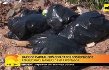 Barrios capitalinos con casos sospechosos