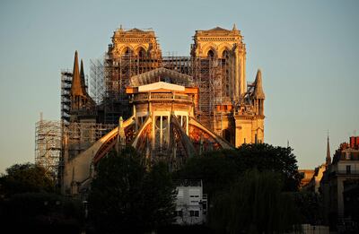 El lunes se reiniciarán las obras de restauración de la catedral de Notre Dame, en París.