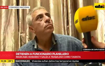 Luis Alberto Coronel, funcionario de Diputados detenido por supuesto planillerismo.