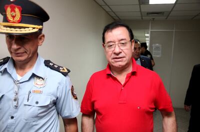 El diputado colorado Miguel Cuevas (d) está imputado por supuestos hechos de corrupción.