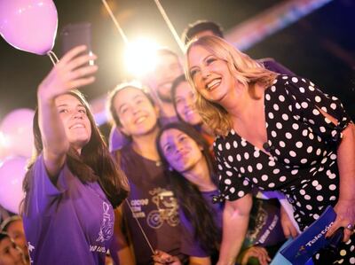 Menchi Barriocanal, figura que apoya a Teletón.