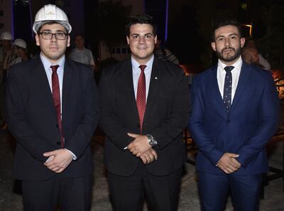 Paulo Kopansky, Daniel Schmidt y Nicolás Duarte.