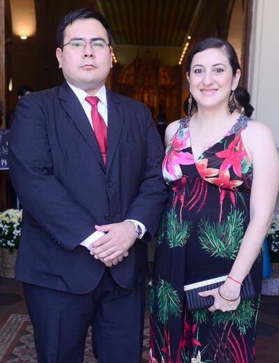 César Lezcano y Carmen Villagra.