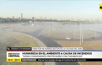 Intensa humareda en el ambiente
