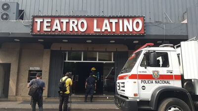 Principio de incendio en el Teatro Latino