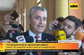 Villamayor asumirá como jefe de Gabinete Civil de la Presidencia