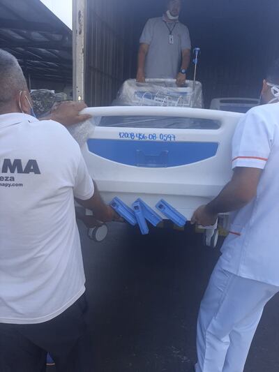 Las camas fueron entregadas este martes en Ciudad del Este.