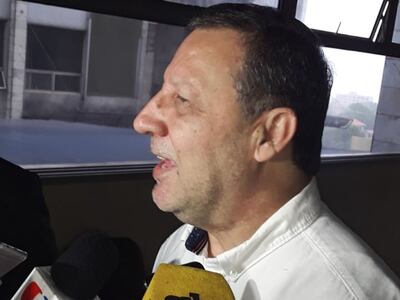 Carlos Soler tras su audiencia de imposición de medidas, hoy.