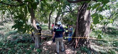 Hallazgo de cadáver en el arroyo San Lorenzo.