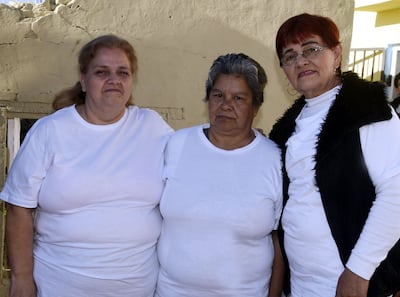 Del Rosario Areco, Mónica Liliana Marote y María Esther Valdez.