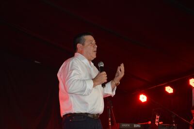 Horacio Cartes, expresidente de la República visitó San Pedro.