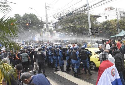 Manifestación de taxistas.