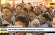 Mec planea limpieza de escuelas y colegios