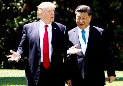 El presidente de EE.UU. Donald Trump y el gobernante chino, Xi Jinping.
