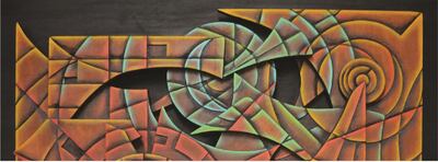 Detalle de una de las obras de Orduval Zarratea.