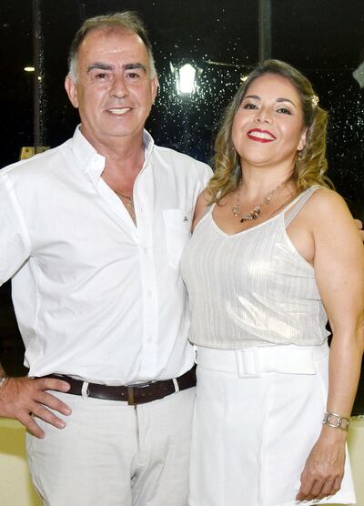 Luis Rojas y Mirtha Vega, en Club Sajonia.