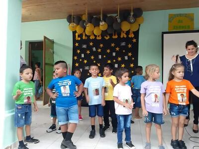 Acto de clausura del jardin de infantes a cargo del Vicariato Apostólico del Chaco.