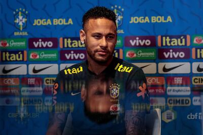 Neymar, jugador de la selección de Brasil.