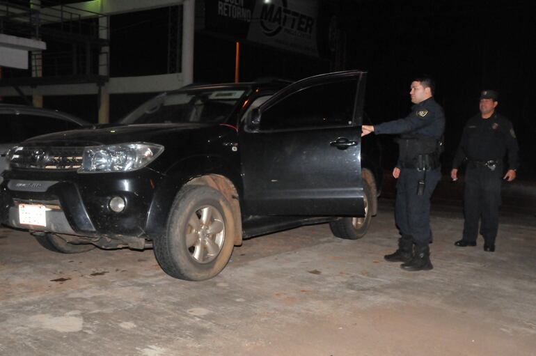 La camioneta retenida llevaba marihuana.