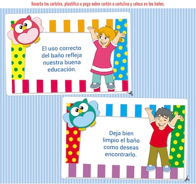 A mantener limpios los baños
