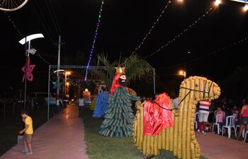 Isla Pucú, pesebre reciclado.