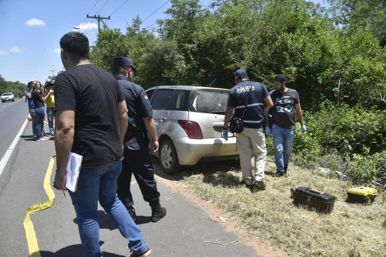 Automóvil de la víctima