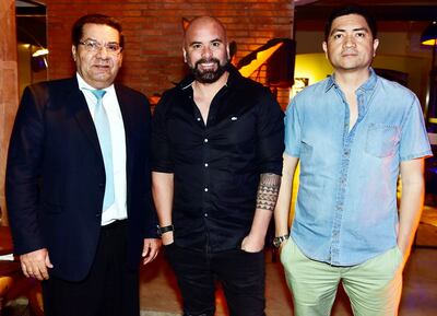 Vicente Sánchez, Alberto Romero y Luis Gracia.