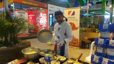 El chef Miguel Lesme se encargó de la elaboración del mbeju.