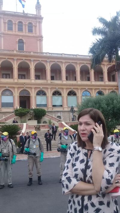 María Teresa Barán en conversación con ABC Cardinal este lunes desde Palacio de López.