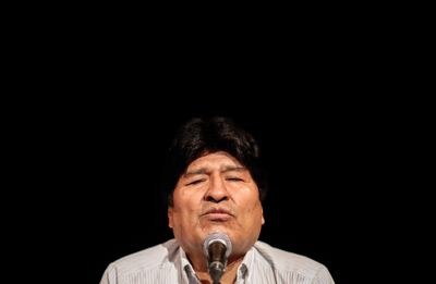 Evo Morales, expresidente de Bolivia.