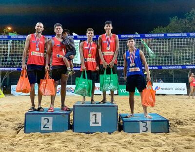 Los mejores clasificados del masculino, en el tope la dupla juvenil Gonzalo Melgarejo-Jorge Riveros.