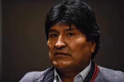 Evo Morales, expresidente de Bolivia.